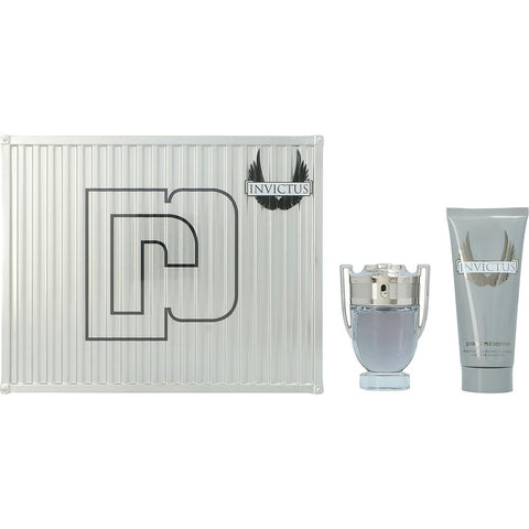 INVICTUS by Paco Rabanne EDT SPRAY 1.7 OZ & ALL OVER SHAMPOO 3.3 OZ