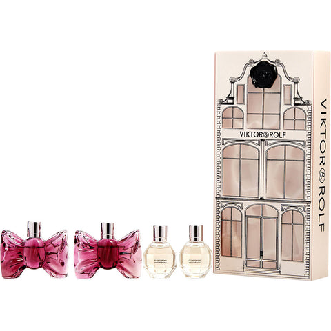 VIKTOR & ROLF VARIETY by Viktor & Rolf 4 PIECE MINI VARIETY WITH 2 X FLOWERBOMB EAU DE PARFUM 0.2 & 2 X BONBON EAU DE PARFUM 0.2 AND ALL ARE MINIS