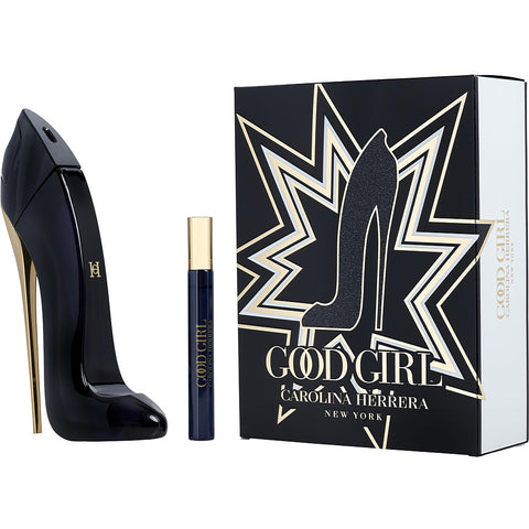 CH GOOD GIRL by Carolina Herrera EAU DE PARFUM SPRAY 2.7 OZ & EAU DE PARFUM SPRAY 0.34 OZ MINI (TRAVEL OFFER)