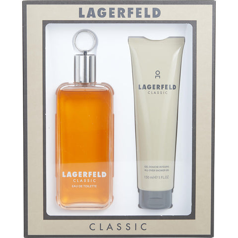 LAGERFELD by Karl Lagerfeld EDT SPRAY 5 OZ & SHOWER GEL 5 OZ