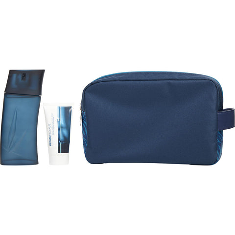 KENZO HOMME by Kenzo EDT SPRAY 3.4 OZ & AFTERSHAVE BALM ALCOHOL FREE 1.7 OZ & POUCH