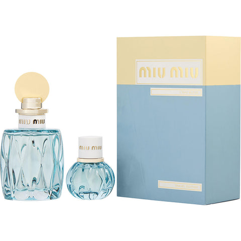 MIU MIU L'EAU BLEUE by Miu Miu EAU DE PARFUM SPRAY & EAU DE PARFUM SPRAY 0.67 OZ (TRAVEL EDITION)