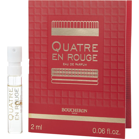 BOUCHERON QUATRE EN ROUGE by Boucheron EAU DE PARFUM SPRAY VIAL ON CARD