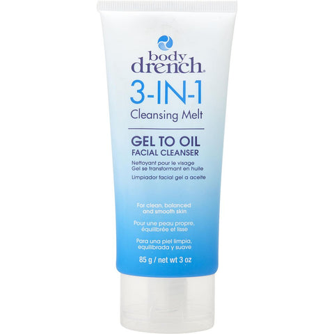 Body Drench by Body Drench 3-in-1 Cleansing Melt Gel to Oil Facial Cleanser 85g/3oz