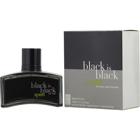 BLACK IS BLACK SPORT by Nuparfums EDT SPRAY