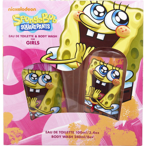 SPONGEBOB SQUAREPANTS by Nickelodeon EDT SPRAY 3.4 OZ & BODY WASH 8 OZ