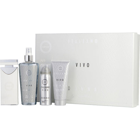 ARMAF ITALIANO DONNA VIVO by Armaf EAU DE PARFUM 3.4 OZ & PERFUME BODY SPRAY 1.7 OZ & FRAGRANCE BODY SPRAY 8.4 OZ & BODY LOTION 3.4 OZ