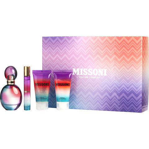 MISSONI by Missoni EAU DE PARFUM SPRAY 1.7 OZ & BODY LOTION 1.7 OZ & SHOWER GEL 1.7 OZ & EAU DE PARFUM SPRAY 0.34 OZ