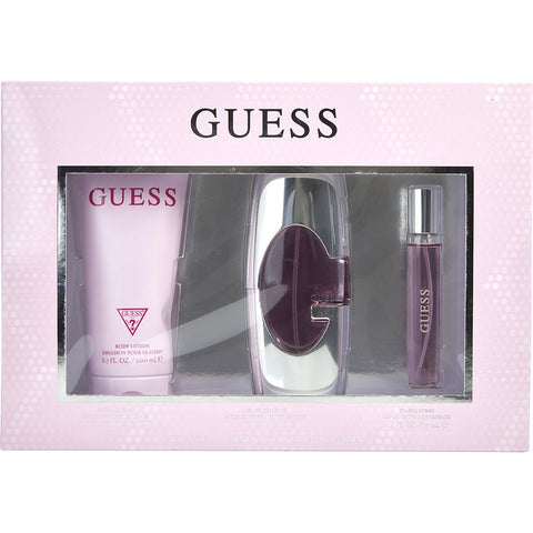 GUESS NEW by Guess EAU DE PARFUM SPRAY 2.5 OZ & BODY LOTION 6.7 OZ & EAU DE PARFUM SPRAY 0.5 OZ