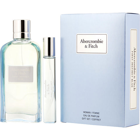 ABERCROMBIE & FITCH FIRST INSTINCT BLUE by Abercrombie & Fitch EAU DE PARFUM SPRAY 3.4 OZ & EAU DE PARFUM 0.5 OZ MINI