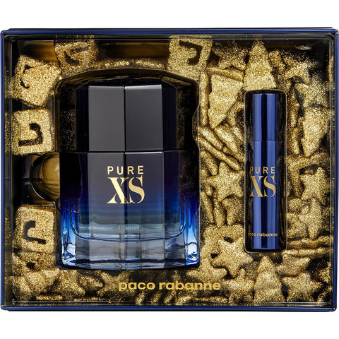 PURE XS by Paco Rabanne EDT SPRAY 3.4 OZ & EDT SPRAY 0.33 OZ MINI