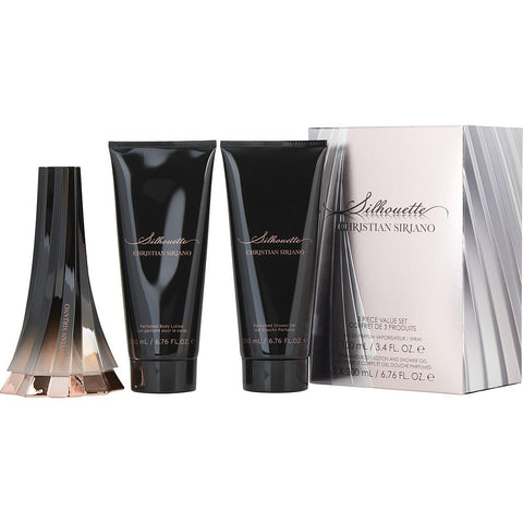 CHRISTIAN SIRIANO SILHOUETTE by Christian Siriano SET -EAU DE PARFUM SPRAY 3.4 OZ & BODY LOTION 6.7 OZ & SHOWER GEL 6.7 OZ