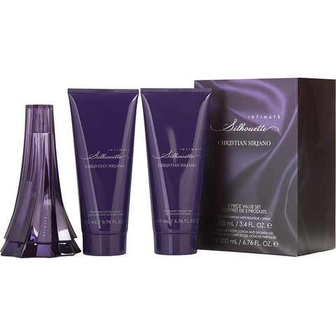 CHRISTIAN SIRIANO INTIMATE SILHOUETTE by Christian Siriano SET -EAU DE PARFUM SPRAY 3.4 OZ & BODY LOTION 6.7 OZ & SHOWER GEL 6.7 OZ