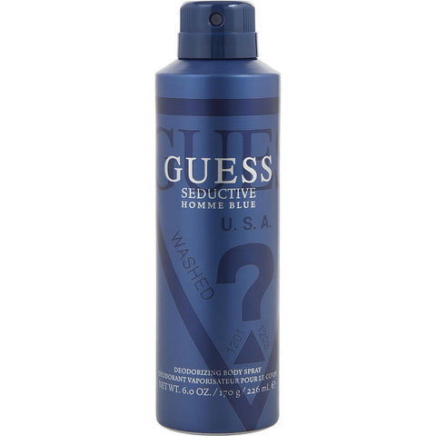 GUESS SEDUCTIVE HOMME BLUE by Guess BODY SPRAY 6 OZ