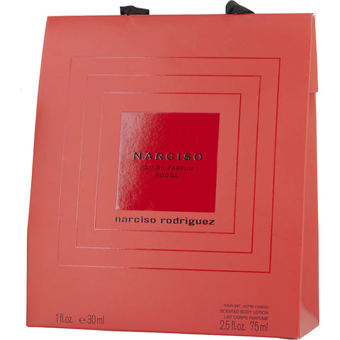 NARCISO RODRIGUEZ NARCISO ROUGE by Narciso Rodriguez EAU DE PARFUM SPRAY 1 OZ & BODY LOTION 2.5 OZ