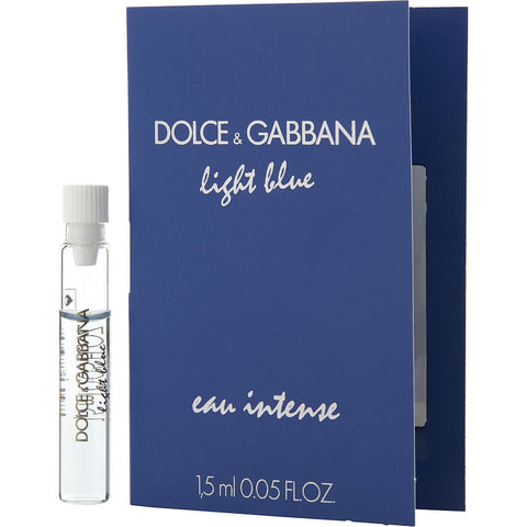 D & G LIGHT BLUE EAU INTENSE by Dolce & Gabbana EAU DE PARFUM VIAL ON CARD