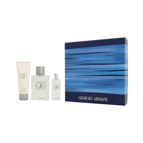 ACQUA DI GIO by Giorgio Armani EDT SPRAY 3.4 OZ & ALL OVER SHAMPOO 2.5 OZ & EDT PRAY 0.5 OZ