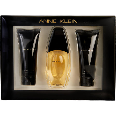 ANNE KLEIN by Anne Klein EAU DE PARFUM SPRAY (NEW PACKAGING) & BODY LOTION & SHOWER GEL 3.4 OZ