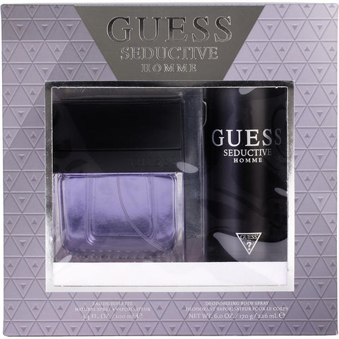 GUESS SEDUCTIVE HOMME by Guess EDT SPRAY 3.4 OZ & DEODORANT BODY SPRAY 6 OZ