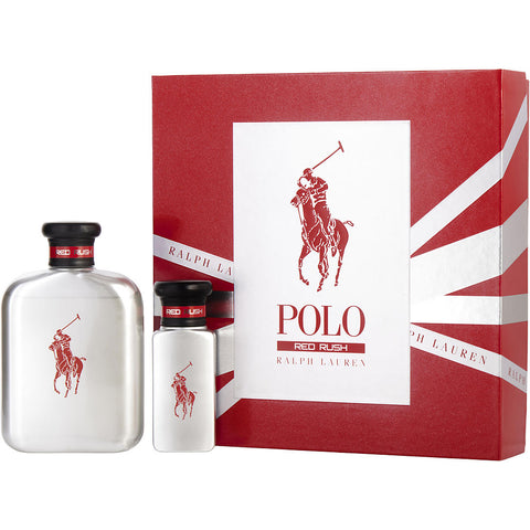 POLO RED RUSH by Ralph Lauren EDT SPRAY 4.2 OZ & EDT SPRAY 1 OZ
