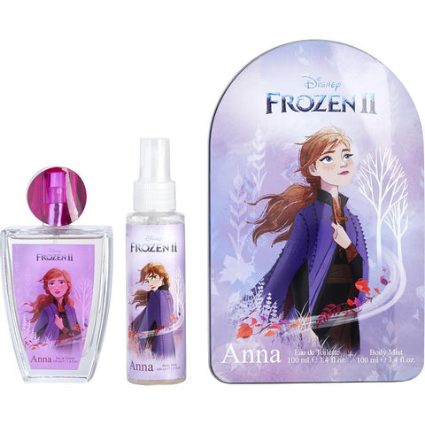 FROZEN 2 DISNEY ANNA by Disney EDT SPRAY 3.4 OZ & BODY MIST 3.4 OZ & TIN BOX
