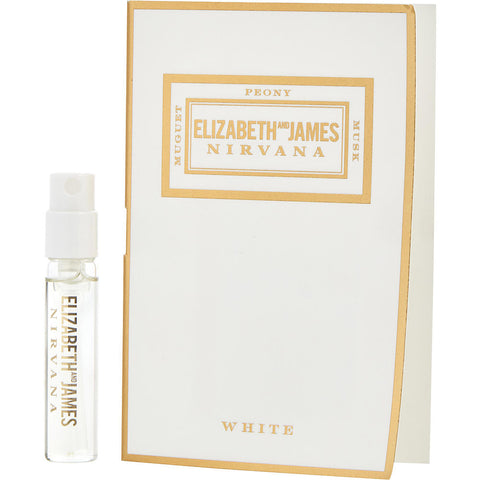 NIRVANA WHITE by Elizabeth and James EAU DE PARFUM SPRAY VIAL ON CARD