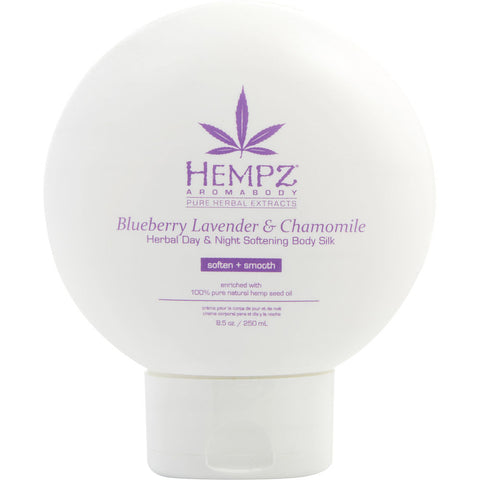 HEMPZ by Hempz AROMABODY BLUEBERRY LAVENDER & CHAMOMILE HERBAL DAY & NIGHT SOFTENING BODY SILK 8.5 OZ