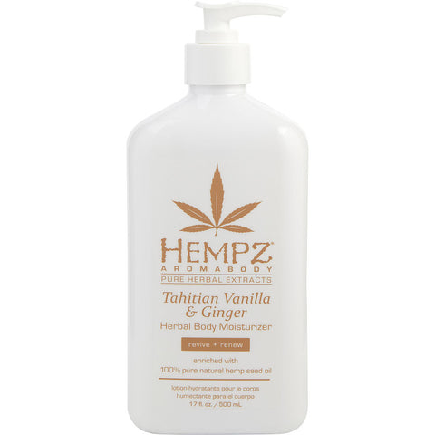 HEMPZ by Hempz AROMABODY TAHITIAN VANILLA & GINGER HERBAL BODY MOISTURIZER 17 OZ