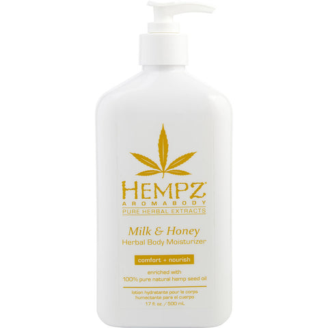 HEMPZ by Hempz AROMABODY MILK & HONEY HERBAL BODY MOISTURIZER 17 OZ