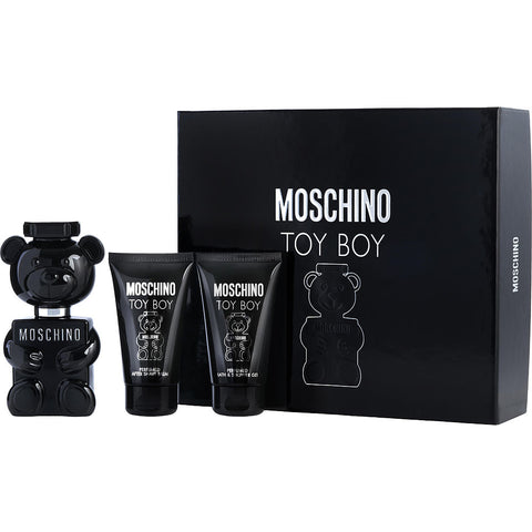 MOSCHINO TOY BOY by Moschino EAU DE PARFUM SPRAY 1.7 OZ & SHOWER GEL 1.7 OZ & AFTERSHAVE BALM 1.7 OZ
