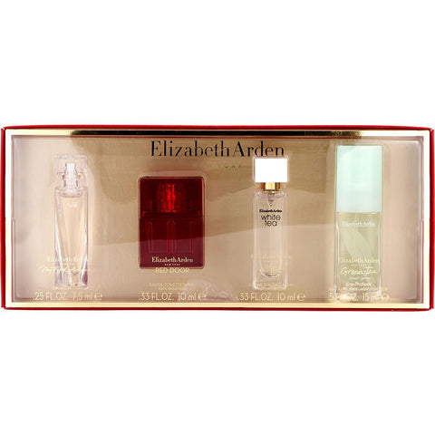 ELIZABETH ARDEN VARIETY by Elizabeth Arden 4 PIECE MINI VARIETY WITH MY FIFTH AVENUE EAU DE PARFUM SPRAY 0.25 OZ & RED DOOR EDT SPRAY 0.33 OZ & WHITE TEA EDT SPRAY 0.33 OZ & GREEN TEA SCENT SPRAY 0.5 OZ