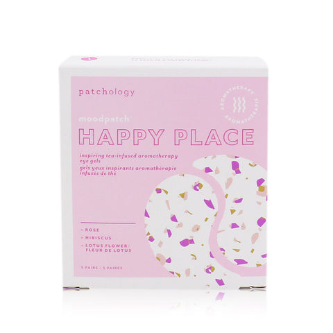Patchology by Patchology Moodpatch Happy Place Inspiring Tea-Infused Aromatherapy Eye Gels (Rose+Hibiscus+Lotus Flower)