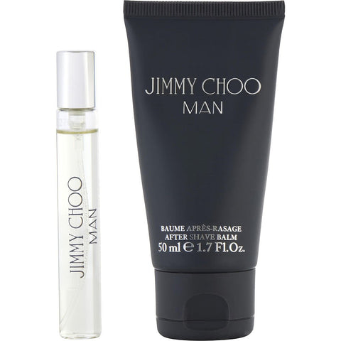 JIMMY CHOO by Jimmy Choo EDT SPRAY 0.25 OZ & AFTERSHAVE BALM 1.7 OZ & POUCH