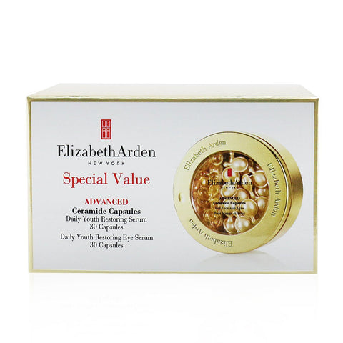 ELIZABETH ARDEN by Elizabeth Arden Advanced Ceramide Capsules Daily Youth Restoring Serum & Eye Serum (Limited Edition) 2x30Caps