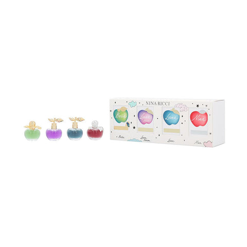 NINA RICCI VARIETY by Nina Ricci 4 PIECE MINI VARIETY WITH NINA & NINA BLOSSOM & NINA LUNA & NINA BELLA AND ALL ARE 0.14 OZ MINIS