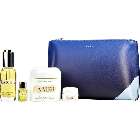 La Mer by LA MER The Glowing Hydration Collection: Moisturizing Cream + Moisturizing Cream Mini + The Renewal Oil + The Renewal Oil Mini 4 pcs