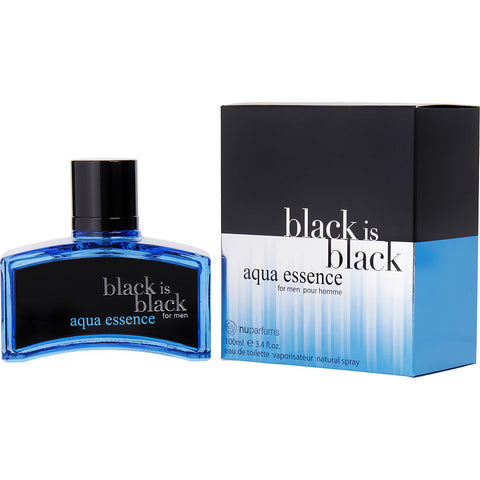 BLACK IS BLACK AQUA ESSENCE by Nuparfums EDT SPRAY