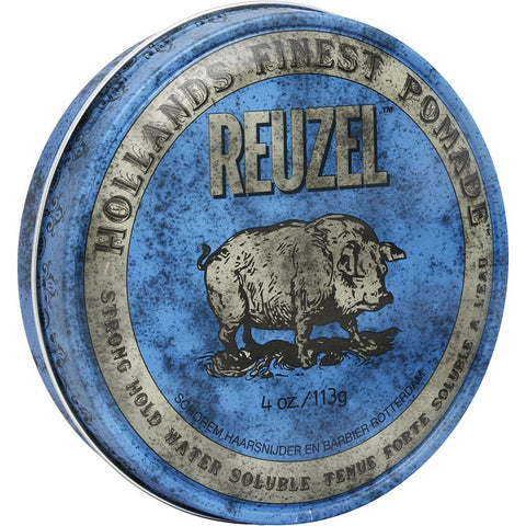 REUZEL by Reuzel BLUE STRONG HOLD HIGH SHEEN WATER BASED POMADE 4 OZ