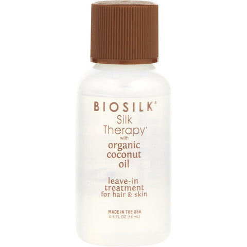 BIOSILK by Biosilk SILK THERAPY WITH ORGANIC COCONUT OIL LEAVE IN TREATMENT 0.5 OZ