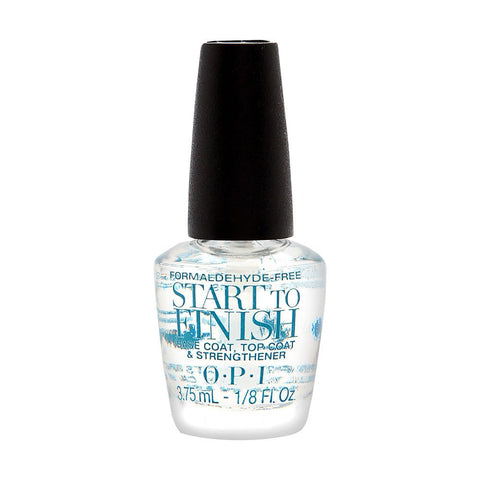 OPI by OPI OPI Start To Finish Base Coat, Top Coat & Strengthener 3-In-1 Nail Treatment Mini (Formaldehyde-Free)