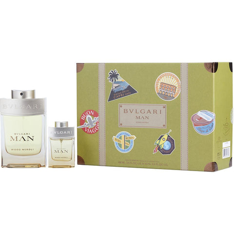 BVLGARI MAN WOOD NEROLI by Bvlgari EAU DE PARFUM SPRAY 3.4 OZ & EAU DE PARFUM SPRAY 0.5 OZ