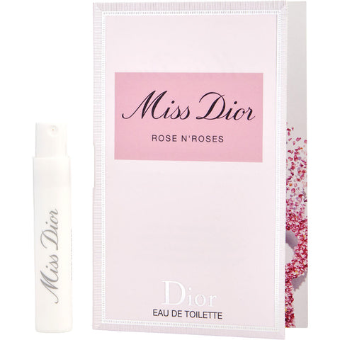 MISS DIOR ROSE N'ROSES by Christian Dior EDT SPRAY VIAL ON CARD