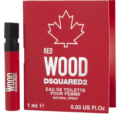 DSQUARED2 WOOD RED by Dsquared2 EDT SPRAY VIAL ON CARD