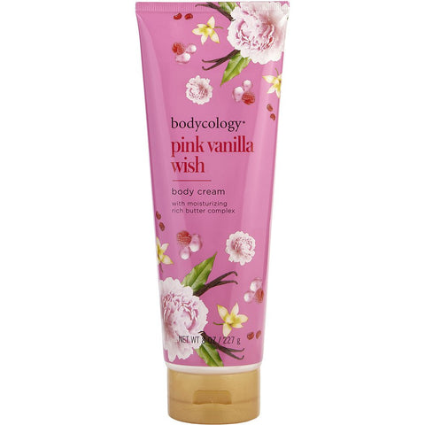 BODYCOLOGY PINK VANILLA WISH by Bodycology BODY CREAM 8 OZ