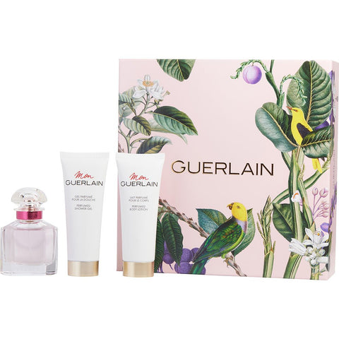 MON GUERLAIN BLOOM OF ROSE by Guerlain EDT SPRAY 1.7 OZ & BODY LOTION 2.5 OZ & SHOWER GEL 2.5 OZ