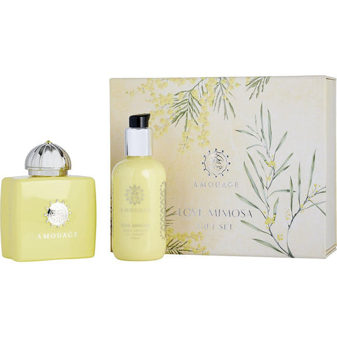 AMOUAGE LOVE MIMOSA by Amouage EAU DE PARFUM SPRAY 3.4 OZ & BODY LOTION 3.4 OZ