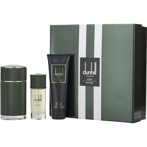 DUNHILL ICON RACING by Alfred Dunhill EAU DE PARFUM SPRAY 3.4 OZ & EAU DE PARFUM SPRAY 1 OZ & SHOWER GEL 3 OZ