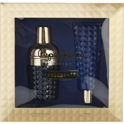 PEPE JEANS CELEBRATE by Pepe Jeans London EAU DE PARFUM SPRAY 3.4 OZ & SHOWER GEL 2.7 OZ