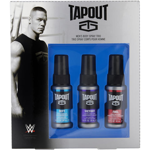 TAPOUT VARIETY by Tapout DEFY BODY SPRAY 1 OZ & VICTORY BODY SPRAY 1 OZ & FUEL BODY SPRAY 1 OZ