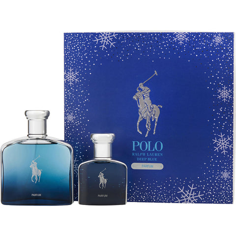 POLO DEEP BLUE by Ralph Lauren PARFUM SPRAY 4.2 OZ & PARFUM SPRAY 1.3 OZ